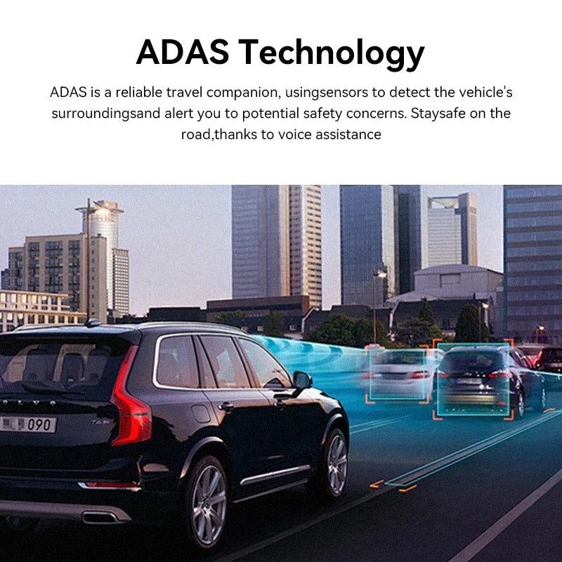 Aides à la conduite ADAS de la dashcam MINI2X : détection des véhicules et alertes vocales