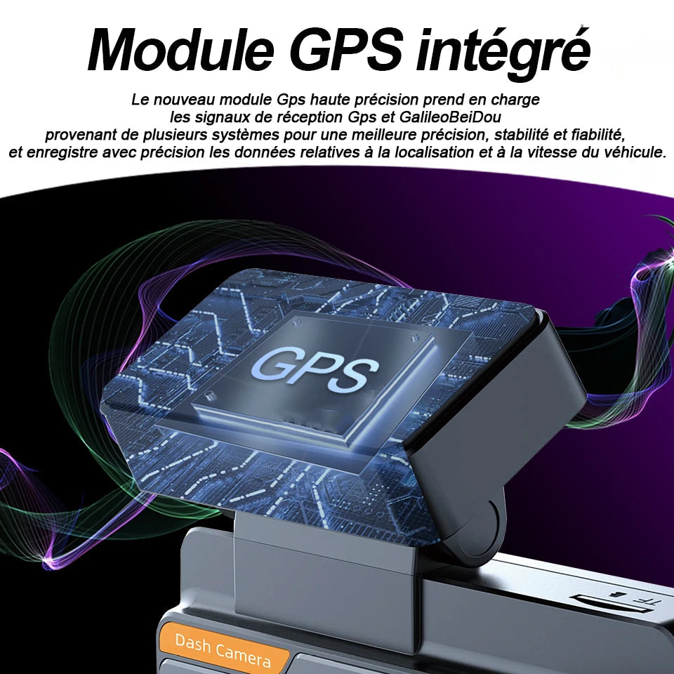 Module GPS amovible de la dashcam E-ACE B46P, compatible GPS, Galileo et BeiDou