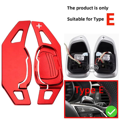 Extension palette Audi S5 SQ5 RS6 rouge, paire complète et repère de compatibilité type E