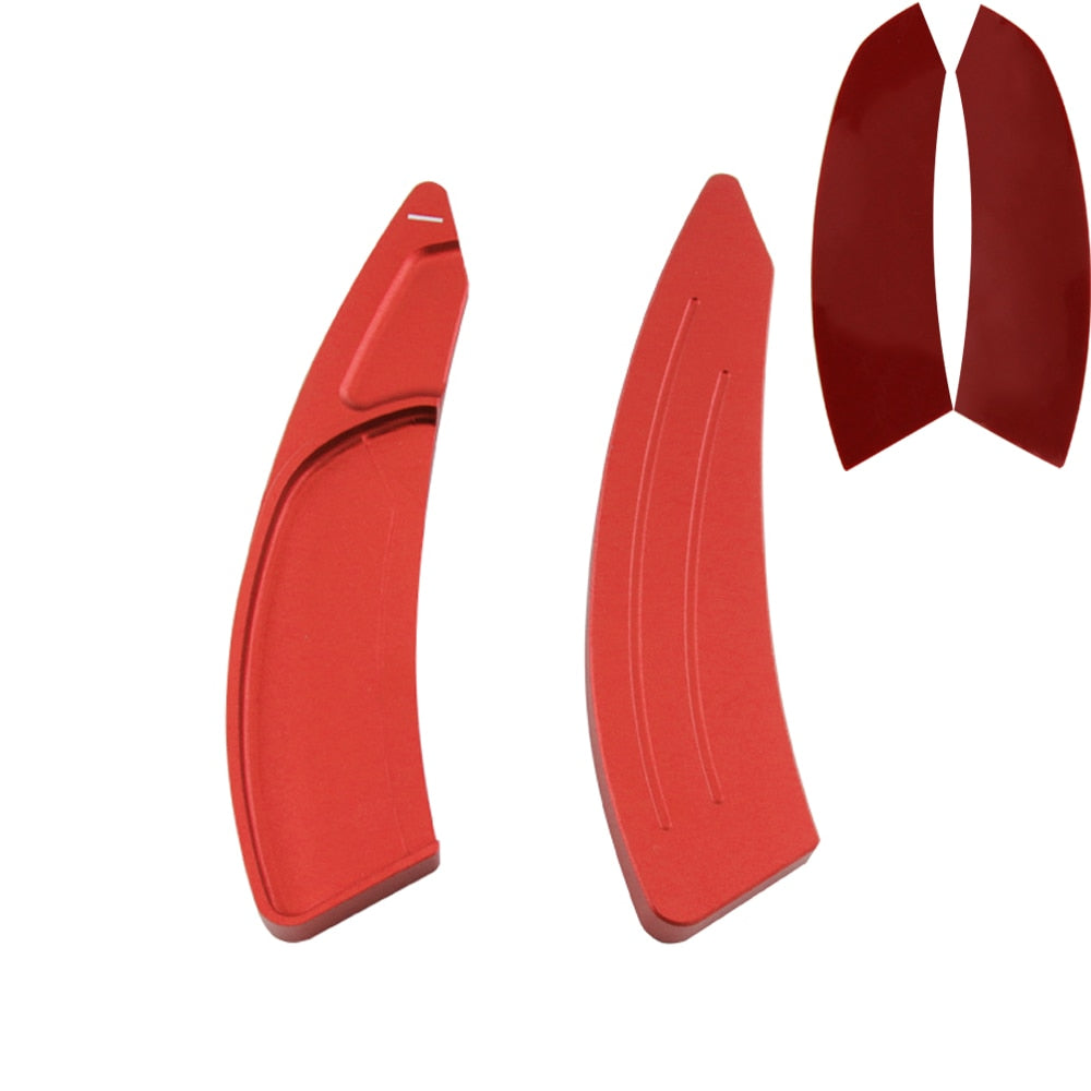 Extension palette Citroën rouge, face arrière et adhésif double-face pré-découpé fourni