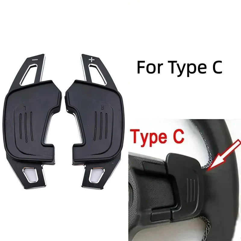 Extension palette au volant Golf 7 GTD noire et rouge sur volant Volkswagen