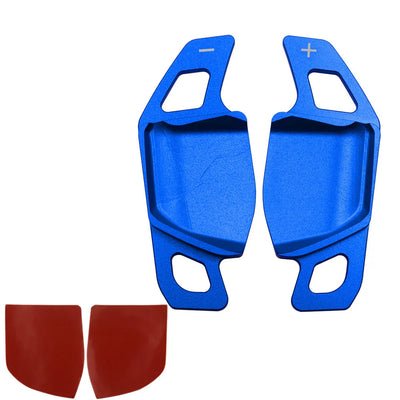 Extension palette au volant Peugeot E-5008 GT bleue