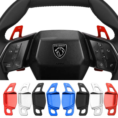 Extension palette au volant Peugeot E-5008 GT montée sur le volant