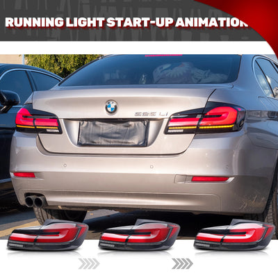 Animation au démarrage des feux arrière LED style G30 sur une BMW F10