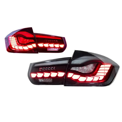 Feux arrière LED GTS BMW F30 en versions lentille noire et lentille rouge