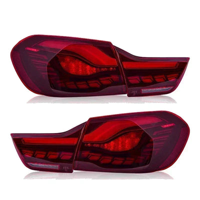Variante à lentille rouge des feux arrière LED GTS BMW Série 4