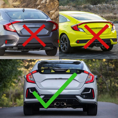 Compatibilité des feux arrière Civic : cinq portes validée, berline et coupé exclus