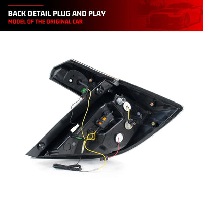 Dos du feu arrière LED Civic avec son câblage plug and play