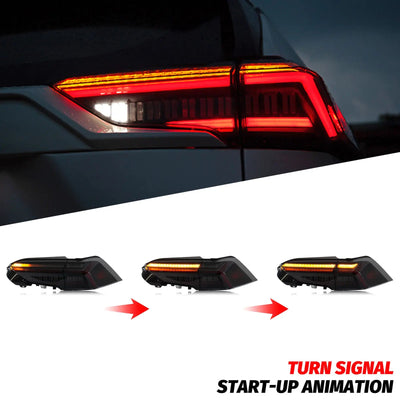 Clignotant séquentiel ambre des feux arrière LED Toyota RAV4