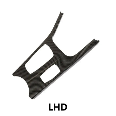 Garniture console centrale BMW X3 F25 finition carbone, version conduite à gauche