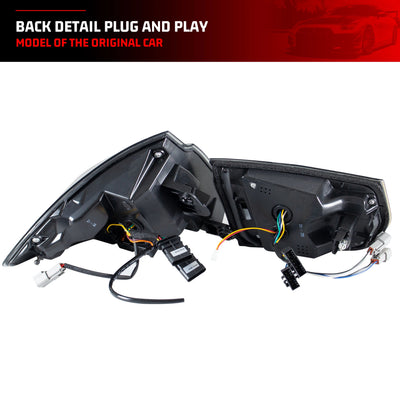 Dos des feux arrière LED GTS rouges F30 avec leurs faisceaux d'adaptation