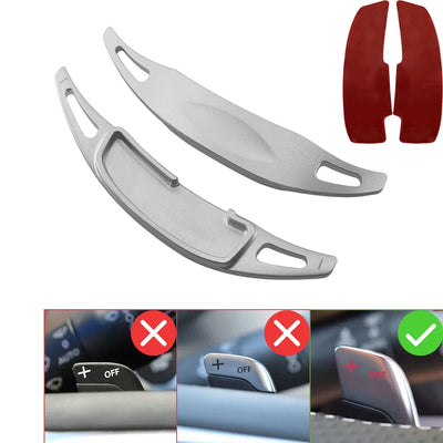 Palette au volant Renault Clio 5 R.S. Line argent, la paire et ses adhésifs double-face