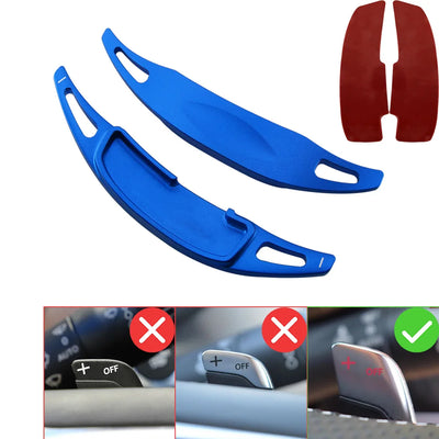 Palette au volant Renault Clio 5 R.S. Line bleue, la paire et ses adhésifs double-face