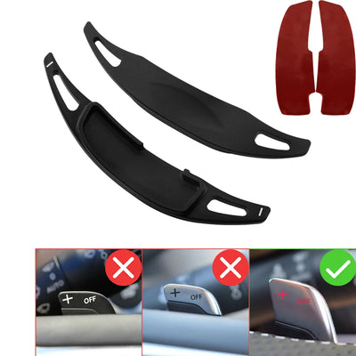 Palette au volant Renault Clio 5 R.S. Line noire, la paire et ses adhésifs double-face pré-découpés