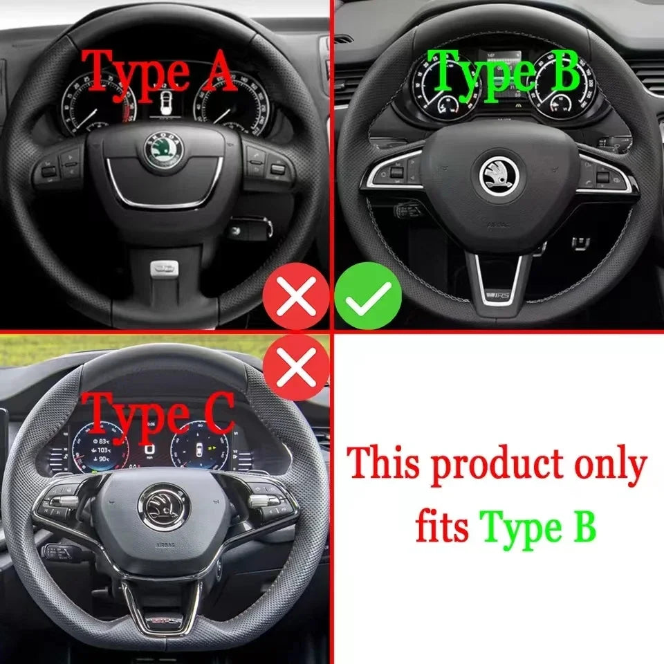 Compatibilité des palettes Skoda Octavia A7 : types A, B et C, seul le type B convient