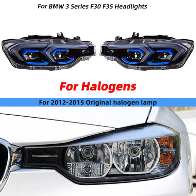 Variante pour phares halogènes d'origine de 2012 à 2015 sur BMW F30 et F35