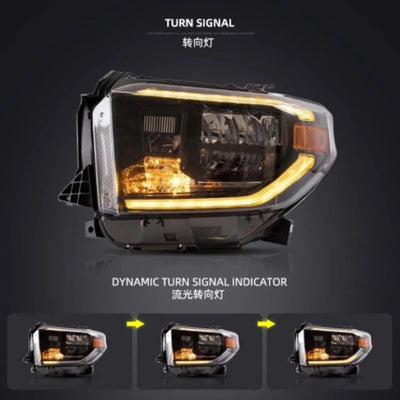 Clignotant séquentiel ambre du phare LED Tundra en trois étapes