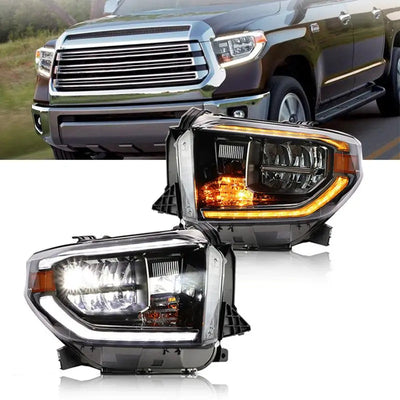 Toyota Tundra équipé des phares LED, avec la paire présentée au premier plan
