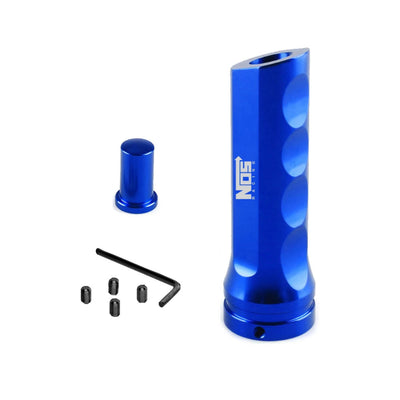 Poignée de frein à main JDM bleu électrique en aluminium usiné