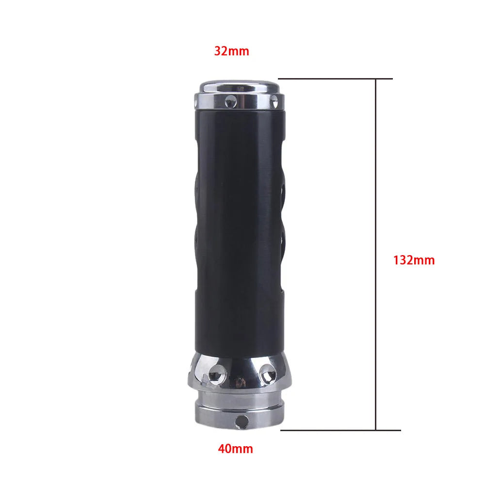 Dimensions de la poignée de frein à main : 132 mm de hauteur, 32 mm de diamètre en haut et 40 mm à la base