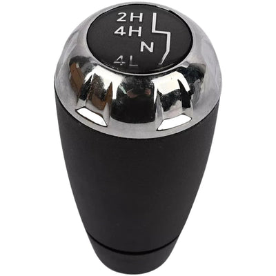 Pommeau de vitesse Jeep Wrangler JK chromé pour levier de transmission 4 roues motrices