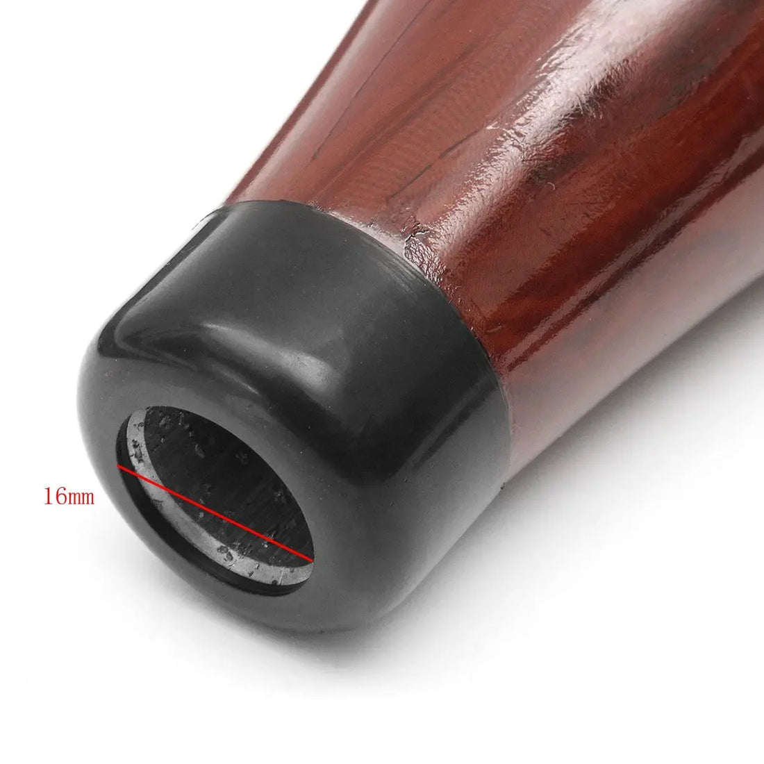 Embase noire du pommeau de vitesse bois universel, alésage de 16 mm pour recevoir les adaptateurs