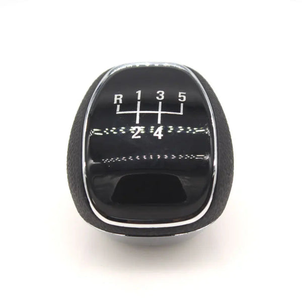 Pommeau de vitesse Chevrolet Sail 3 pour boîte 5 vitesses, dessus noir laqué cerclé de chrome