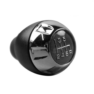 Pommeau de vitesse Jeep Wrangler JK noir avec détails chrome boîte 6 vitesses