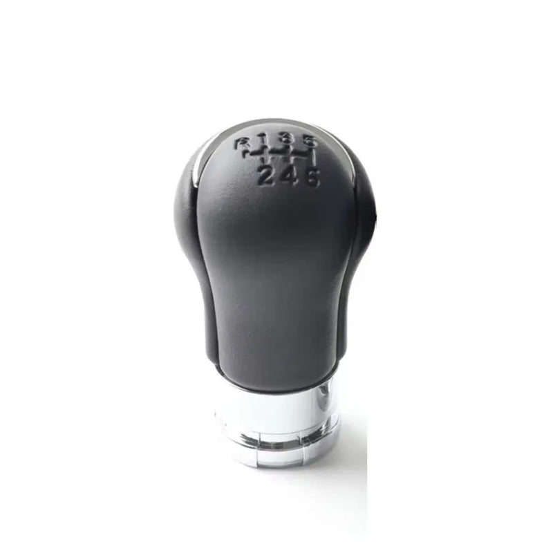 Pommeau de vitesse Toyota Hilux Revo pour boîte 5 vitesses, cuir noir et grille 1-3-5 / 2-4-R gravée