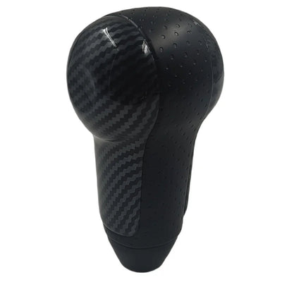 Pommeau de vitesse X-Trail boîte automatique à insert carbone et cuir noir perforé