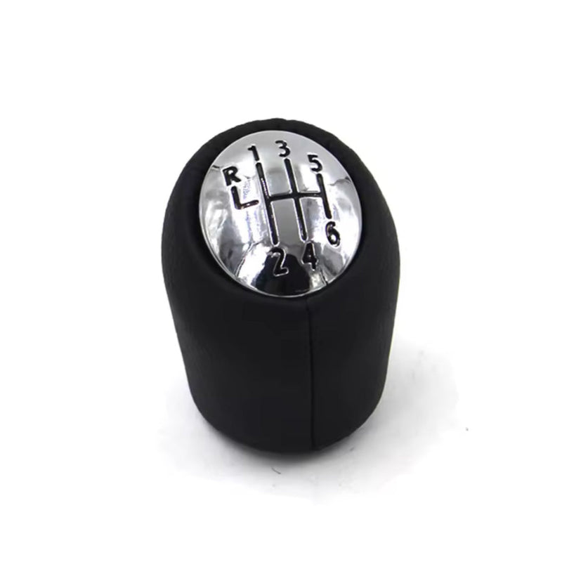Pommeau de vitesse Vel Satis noir avec dessus chrome poli