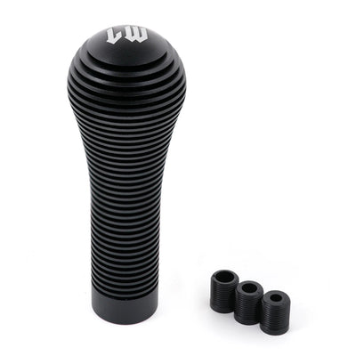 Pommeau de vitesse original LW noir pour voiture avec forme cylindrique et grip strié