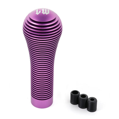 Pommeau pour voiture original de couleur violet LW avec design cylindrique tuning