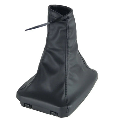 Soufflet de levier de vitesse Opel Corsa C en simili cuir noir, avec son cadre de console clipsable