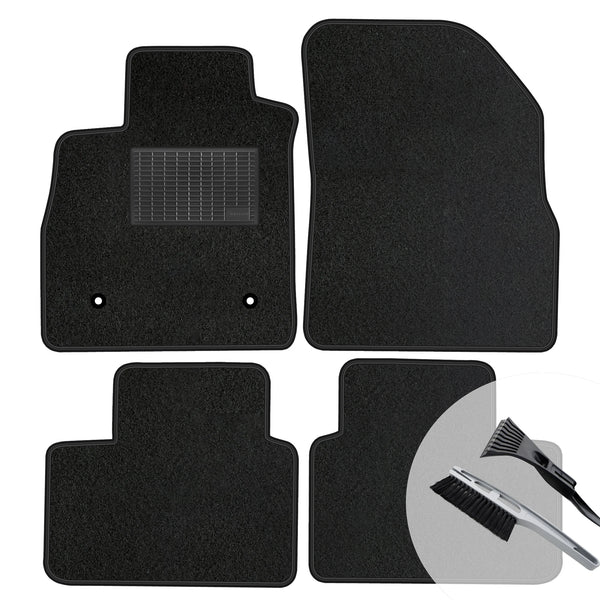 Tapis de sol Dacia Sandero 3 sur mesure en velours noir