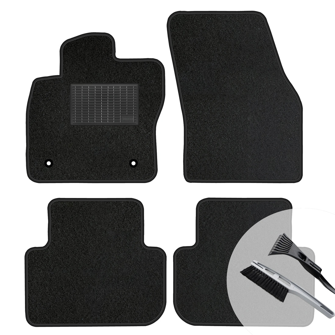 Tapis de sol Nissan Micra 5 K14 sur mesure en velours noir