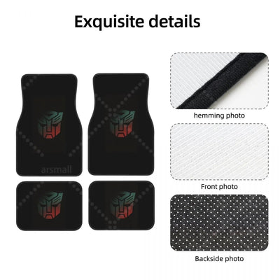 Détails de fabrication du tapis de sol voiture Autobots