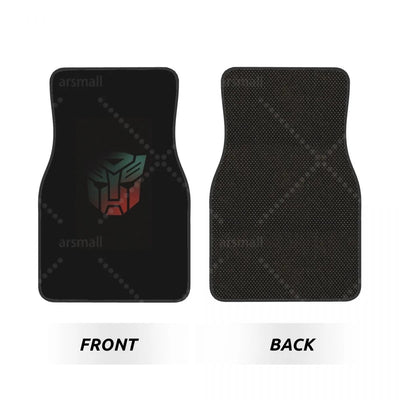 Dessus et dessous du tapis de sol voiture Autobots