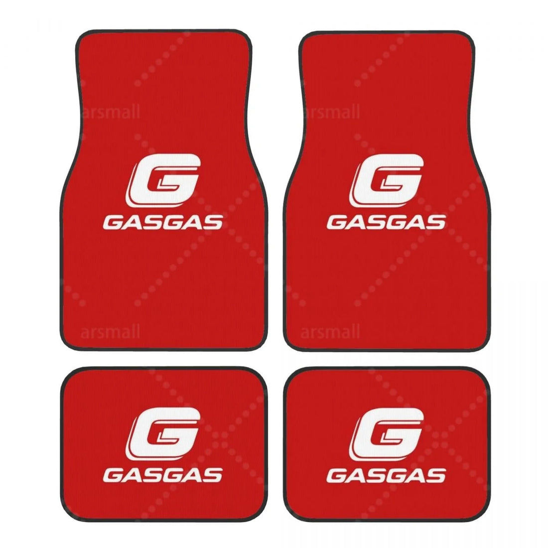 Tapis de sol voiture GASGAS, logo blanc sur fond rouge