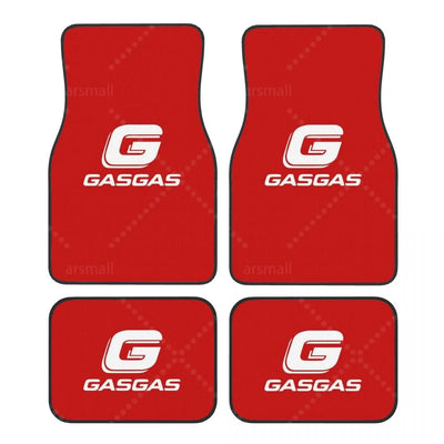 Tapis de sol voiture GASGAS, logo blanc sur fond rouge
