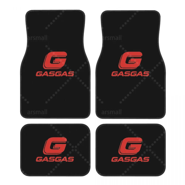 Tapis de sol voiture GASGAS rouge et noir, jeu de 4 pièces
