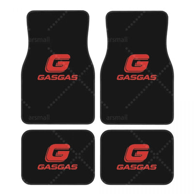 Tapis de sol voiture GASGAS rouge et noir, jeu de 4 pièces
