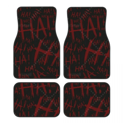 Tapis de sol voiture HA HA, version au rouge plus sombre