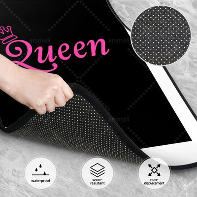 Dos antidérapant à picots du tapis de sol voiture Queen