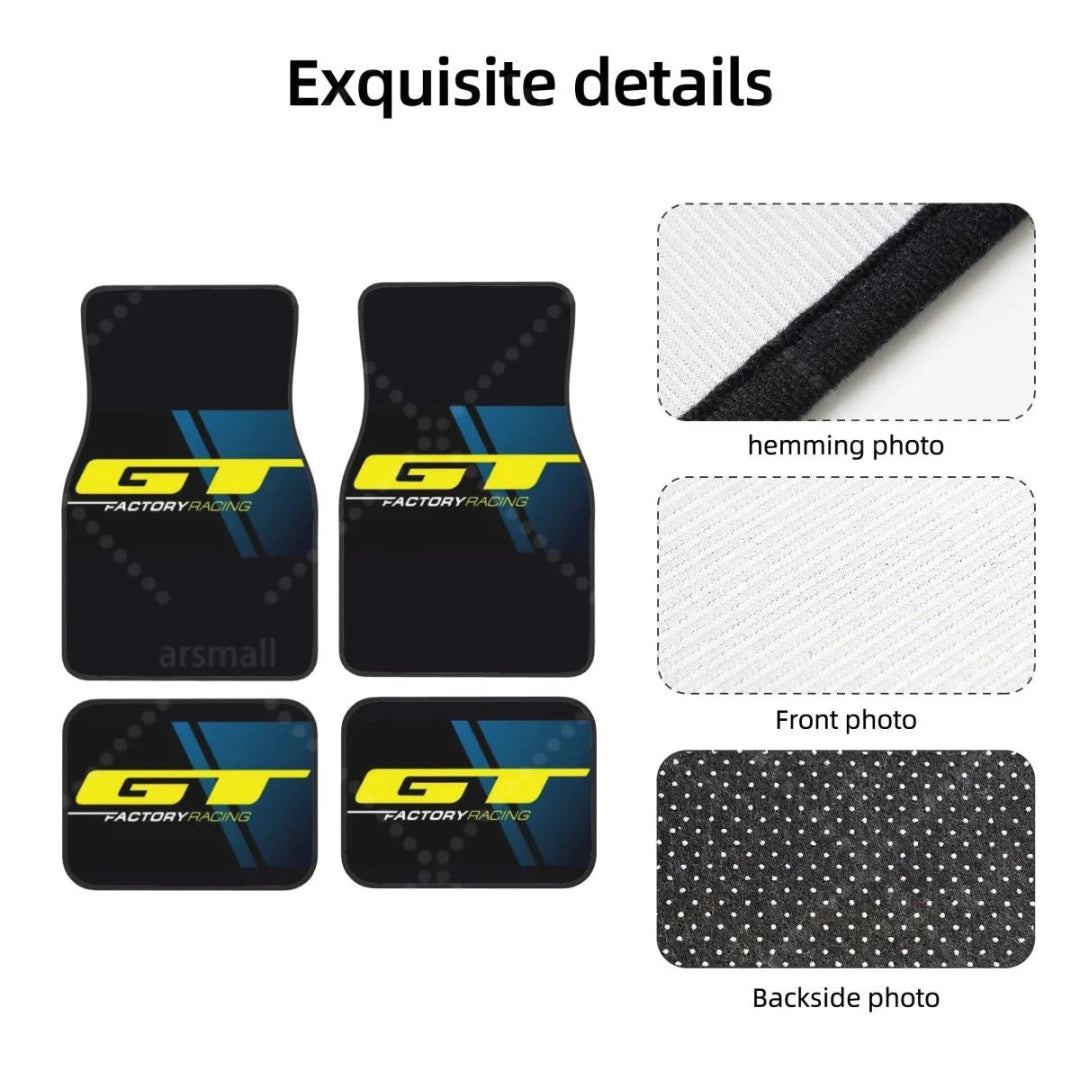 Dessous anti-dérapant tapis de sol voiture GT Factory Racing sécurité conduite