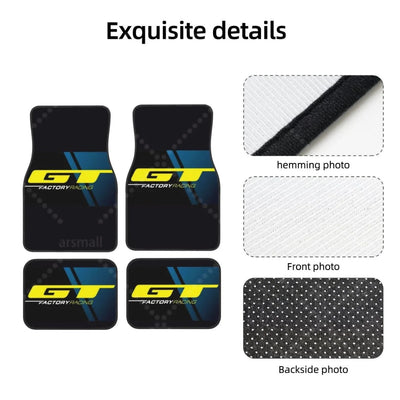 Dessous anti-dérapant tapis de sol voiture GT Factory Racing sécurité conduite