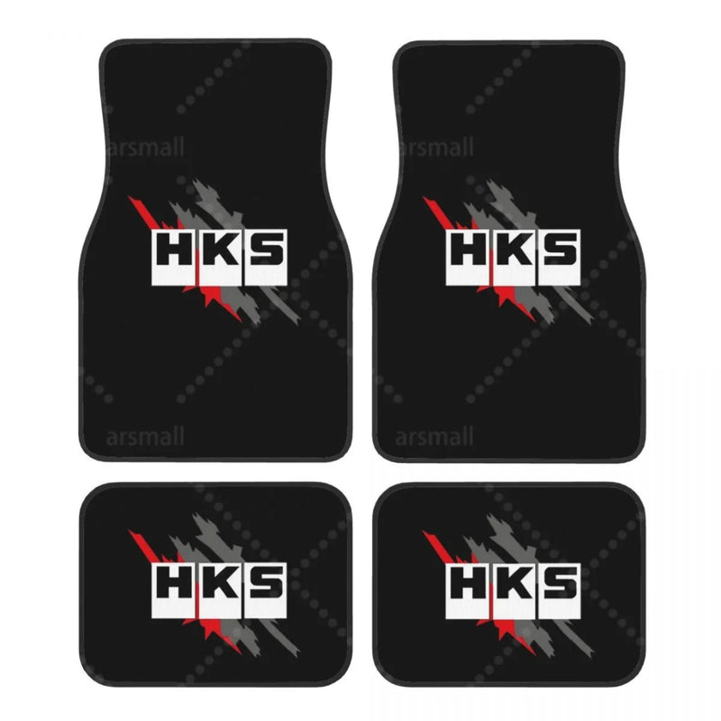Tapis de sol voiture HKS style JDM coloré intérieur automobile