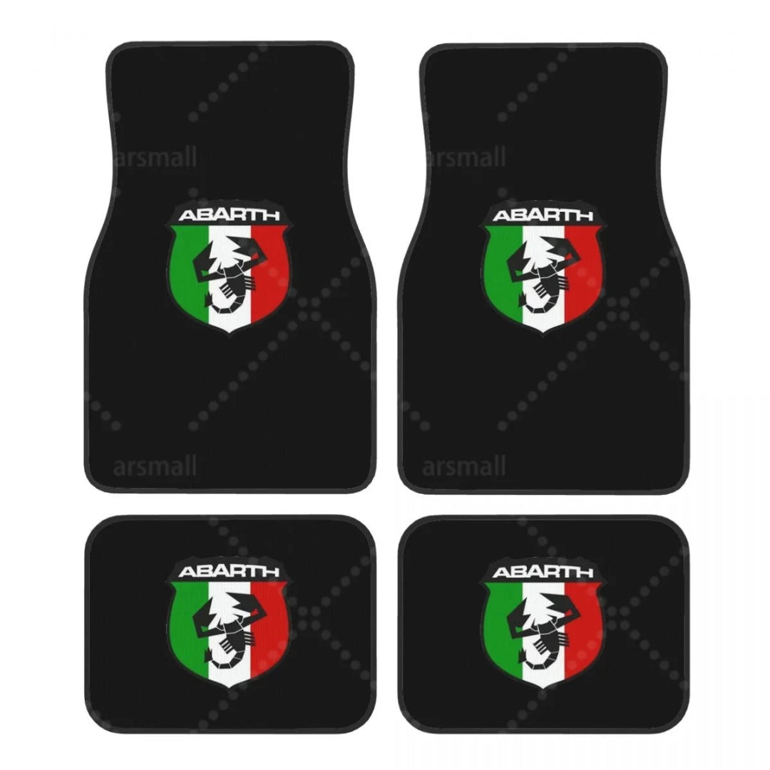 Tapis de sol voiture Abarth logo classique design sport intérieur véhicule