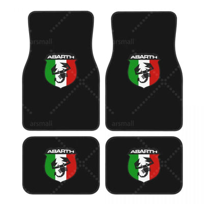 Tapis de sol voiture Abarth logo classique design sport intérieur véhicule
