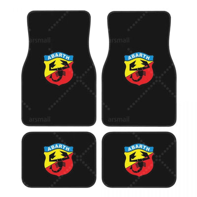 Tapis de sol voiture Abarth logo moderne stylisé design intérieur voiture